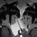 一本の雨傘 2枚目