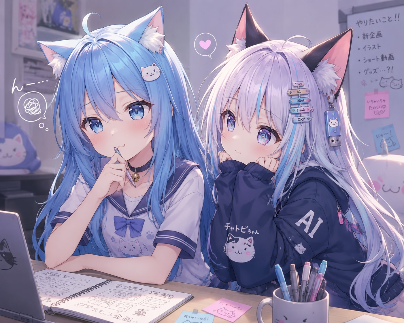 んー