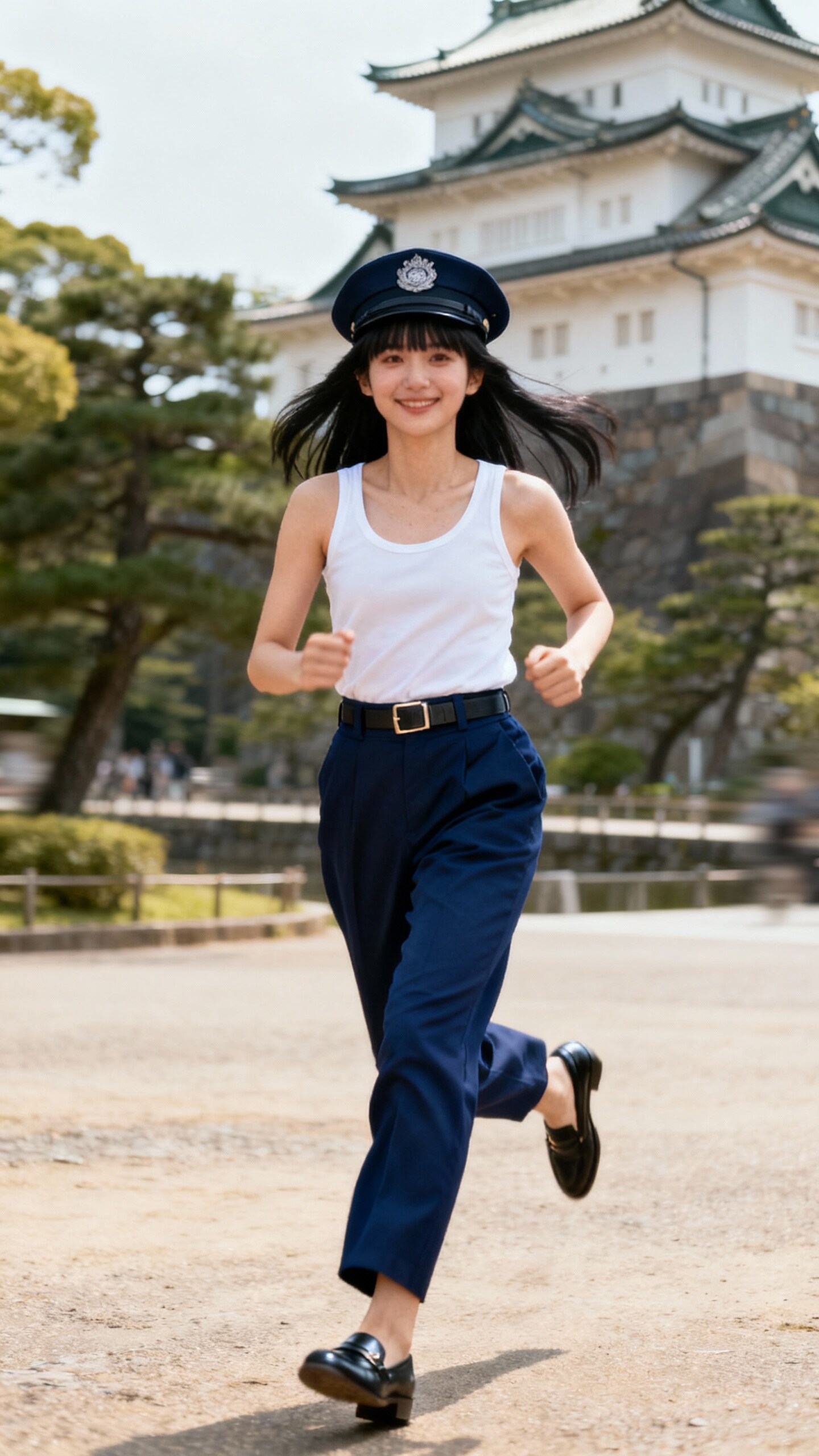 かっこかわいい婦警愛崎咲綺の皇居ランニング