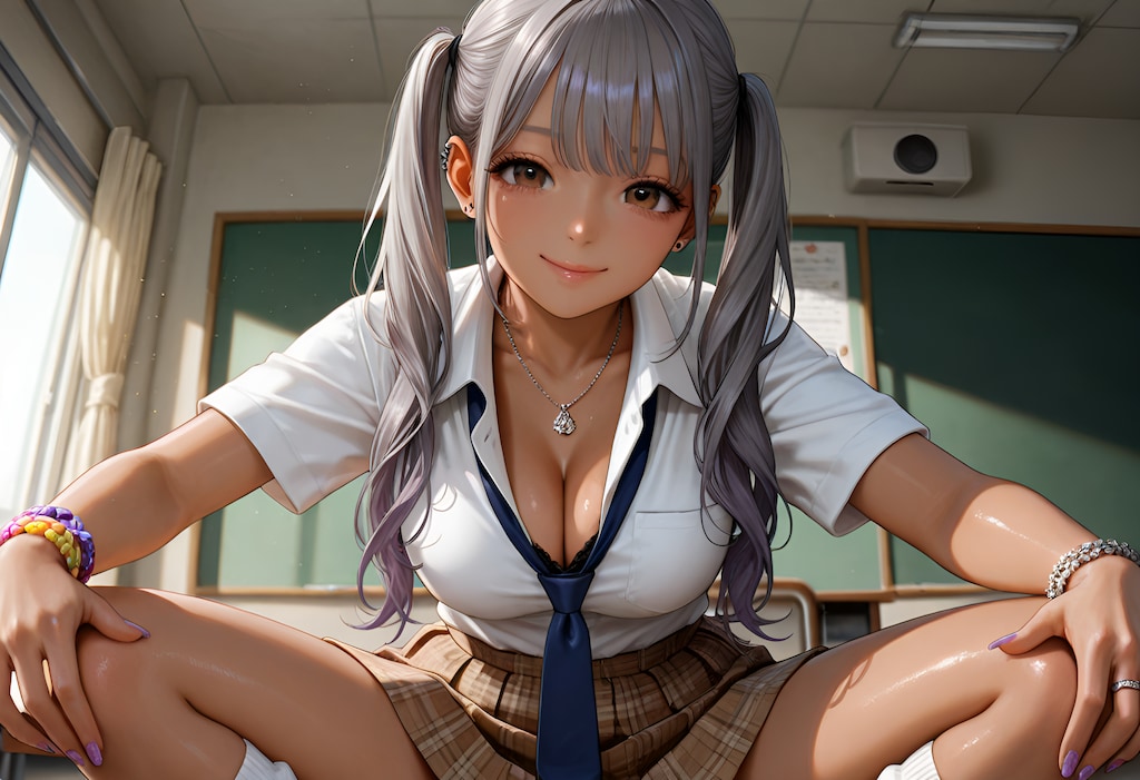 クラスの黒ギャルちゃん（ハイツインテ）