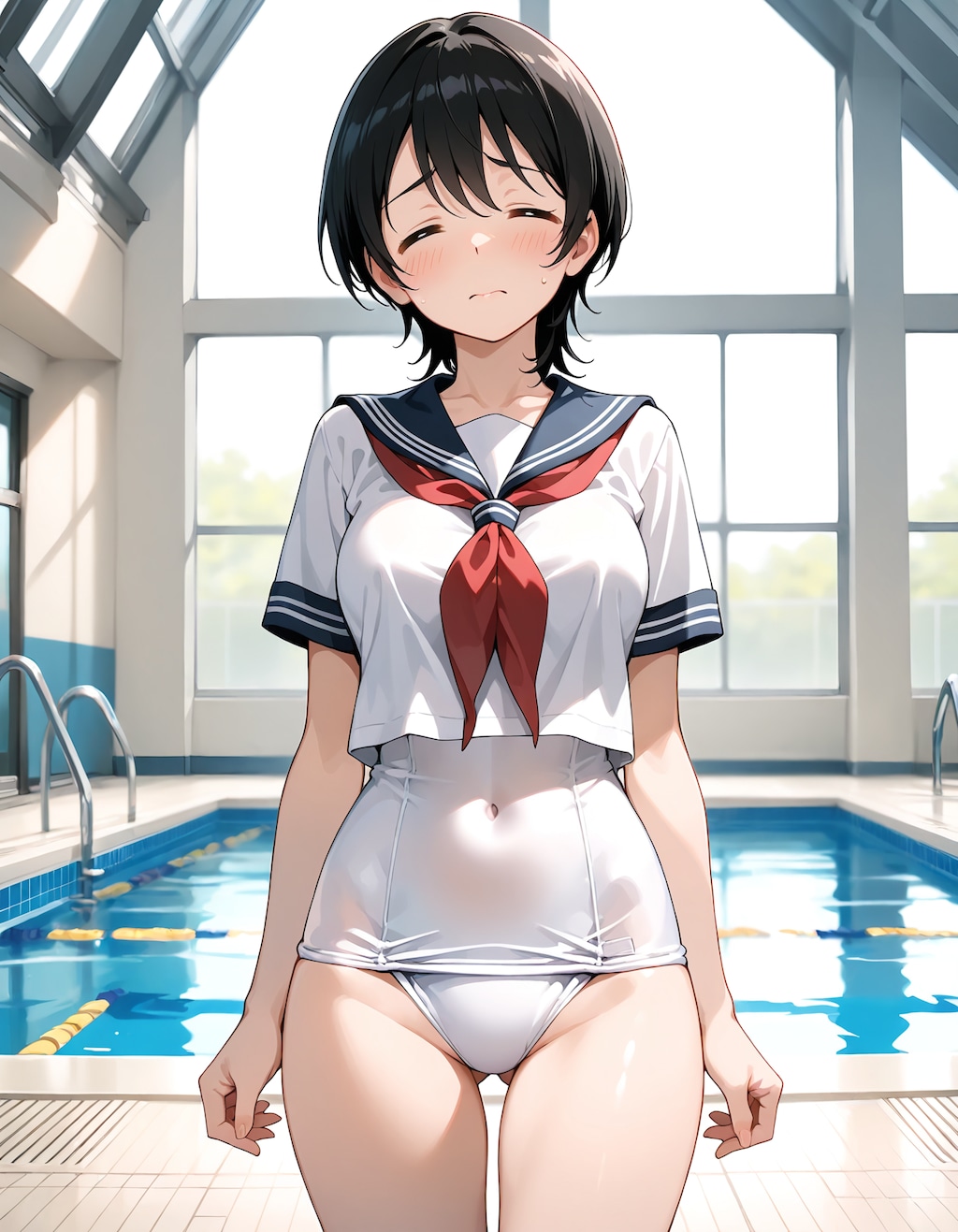 白スク水セーラー