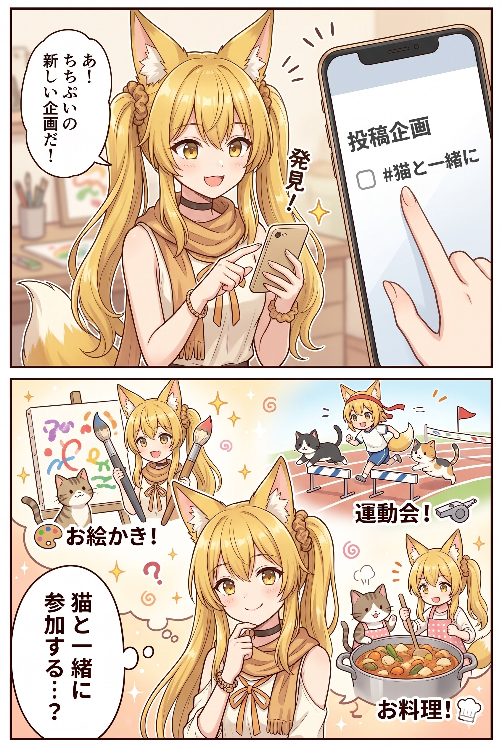 猫と一緒に参加する | の人気AIイラスト・グラビア
