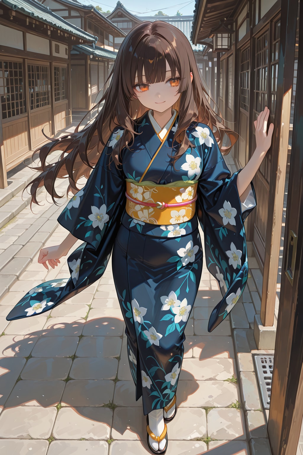 風情のある住宅地にて
