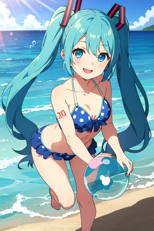 常夏の島のミク３