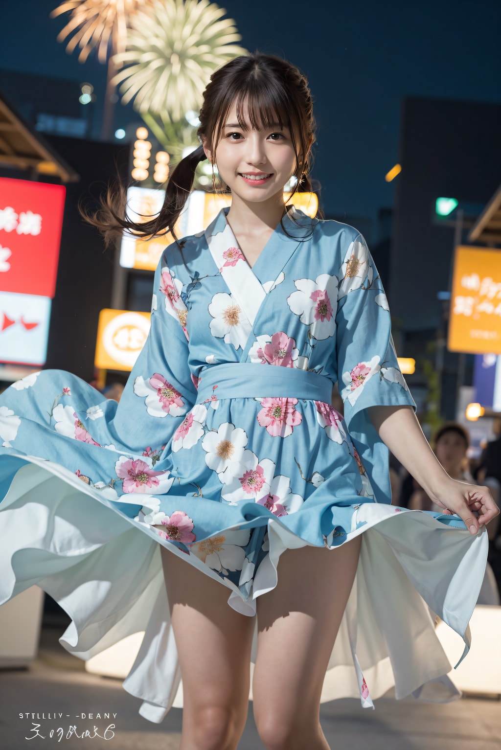 夏祭りの風のいたずら 3