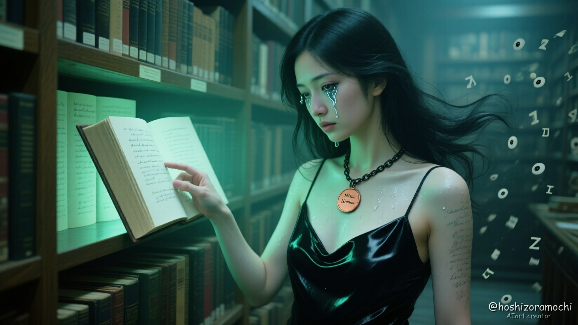 彼女の涙は、本に残せなかった言葉。 | の人気AIイラスト・グラビア