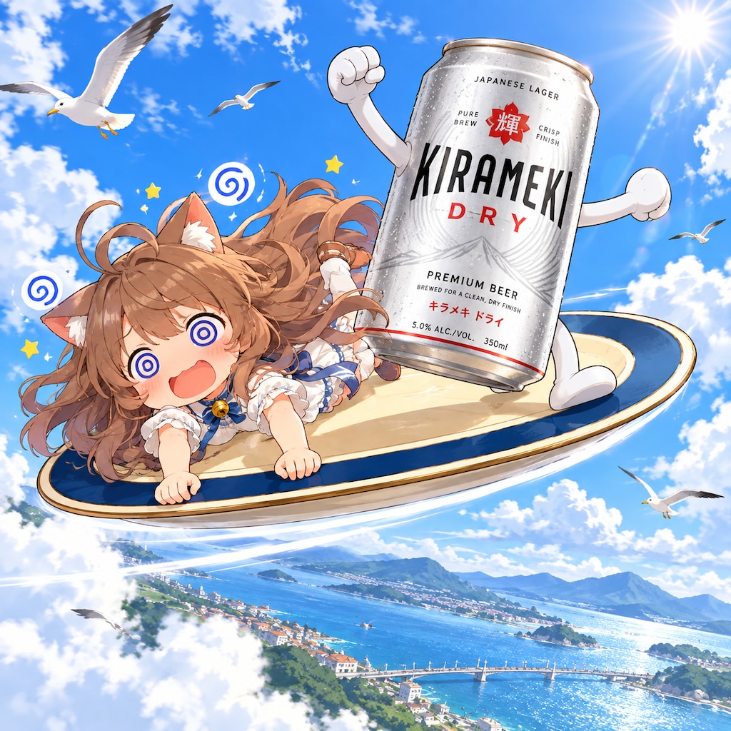 謎のお皿で空飛ぶ小さな女の子