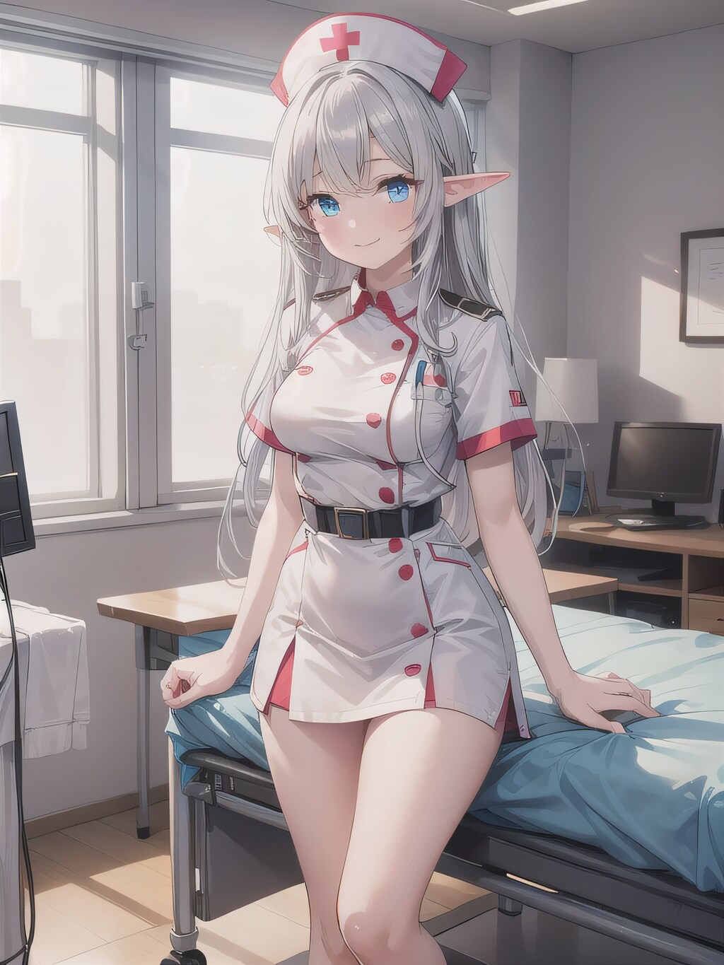 銀髪ロングで白衣の少女６