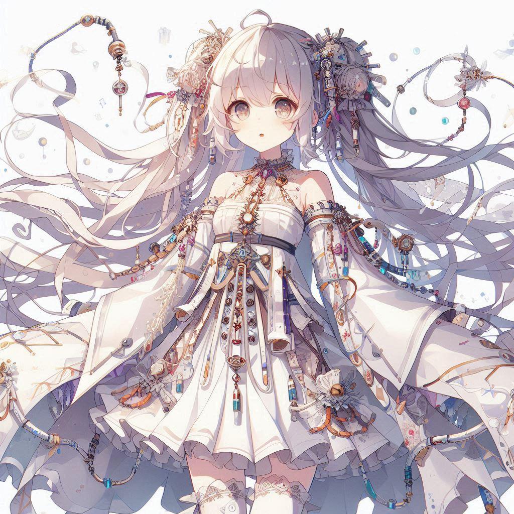 白髪の可愛い女の子【239】 | の人気AIイラスト・グラビア