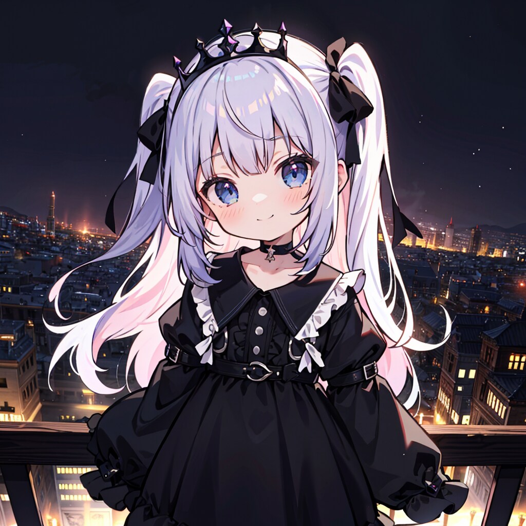 うちの子と夜景