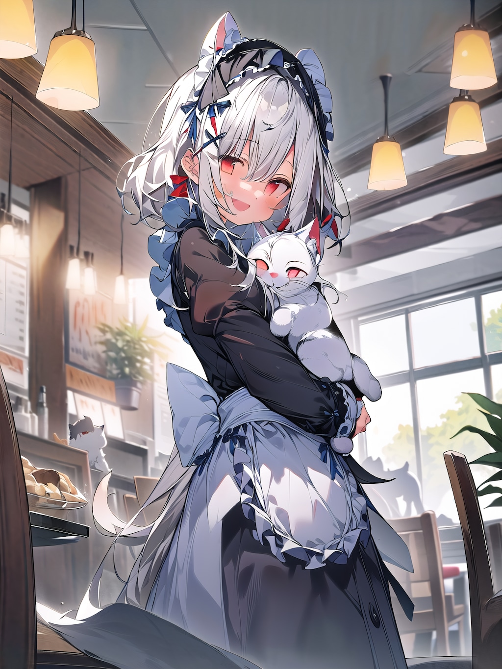 （12枚）ふわふわねこメイド 【BreakRealize LoRAマイナス】