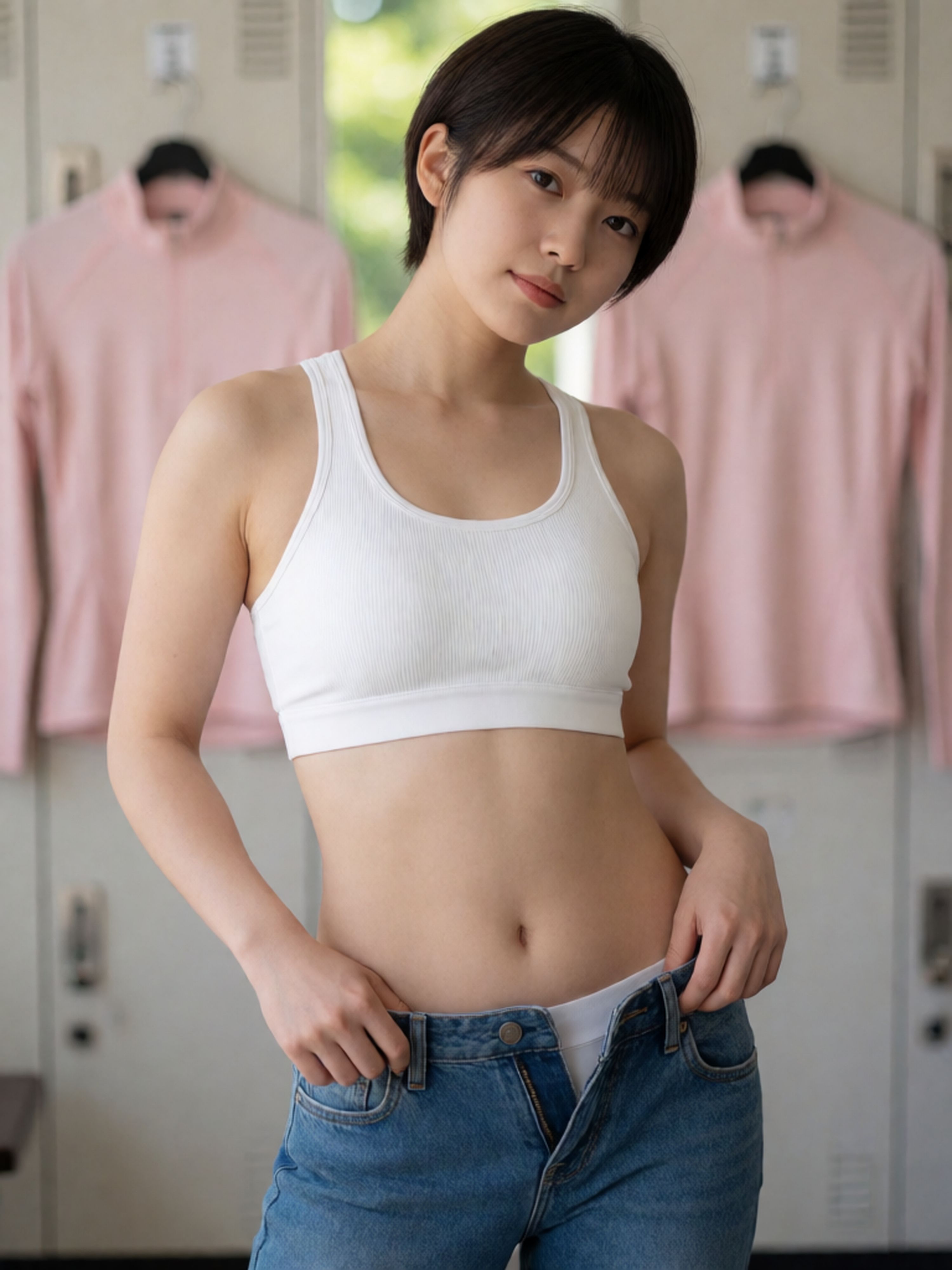 更衣室女子