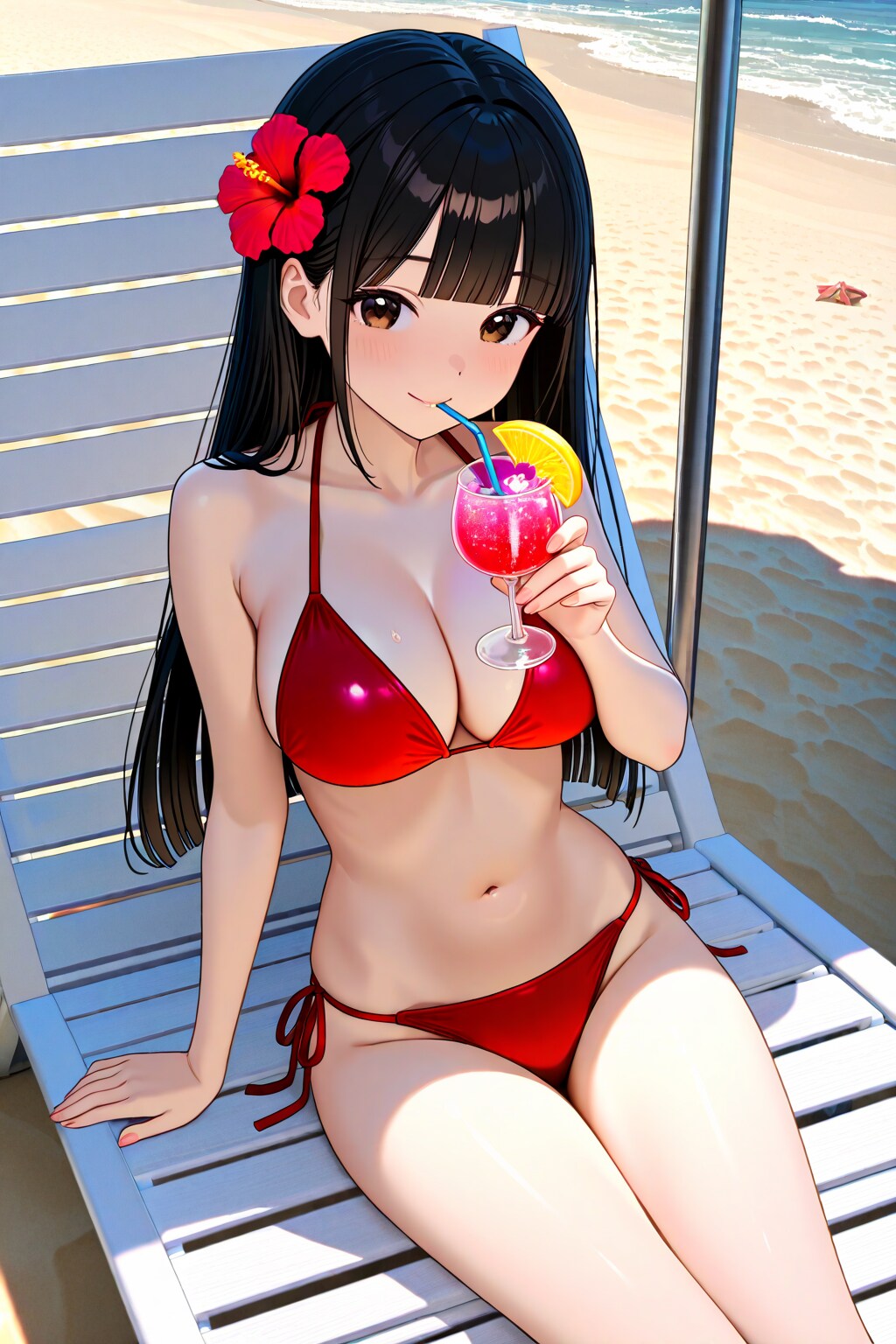 サキちゃんの春水着