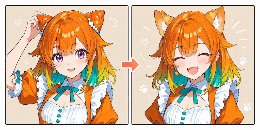 ［犬娘］虹花の髪型の秘密［夢オチ］