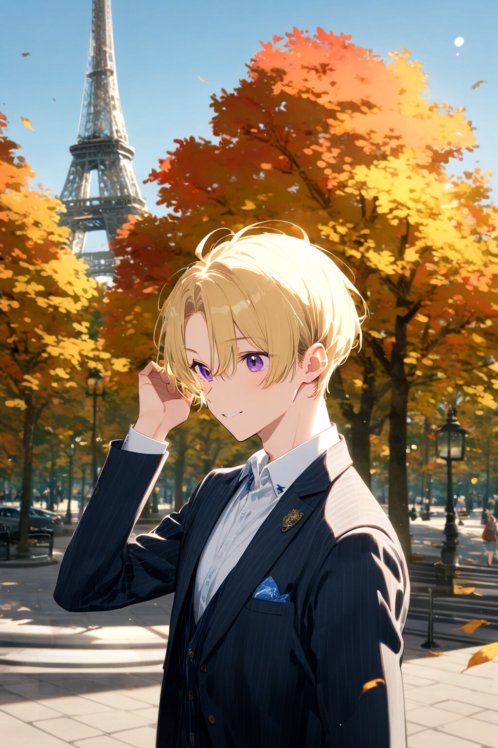 パリ シャンゼリゼにて