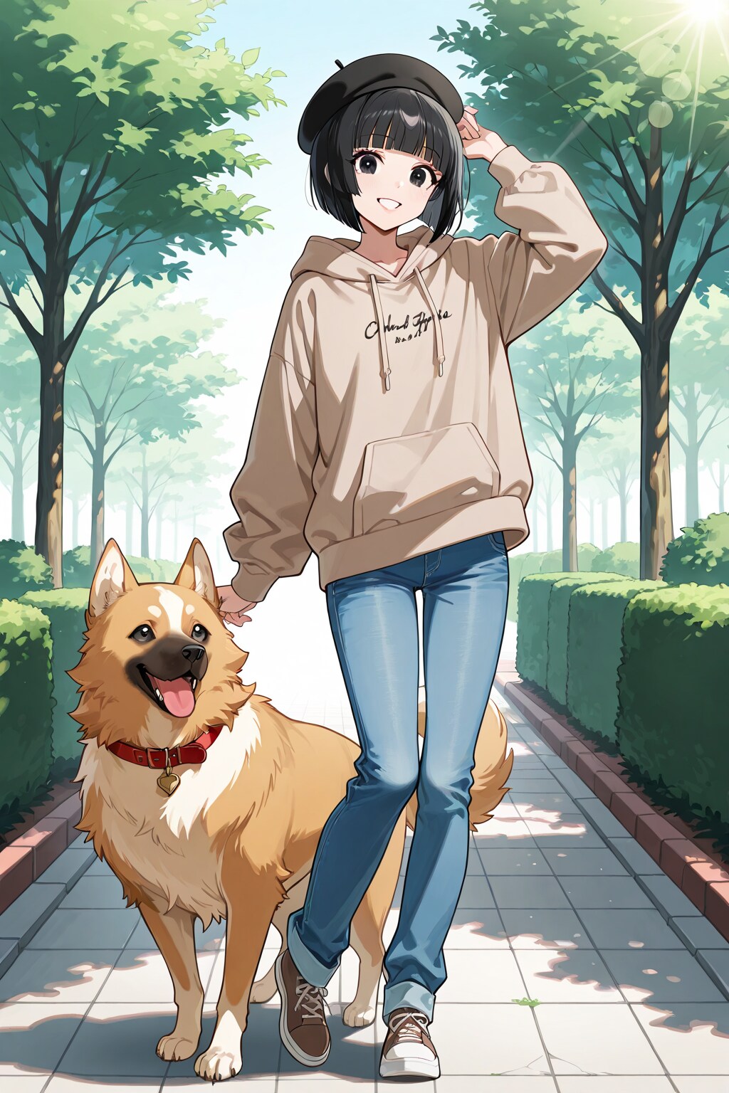 女の子とわんこ　その２