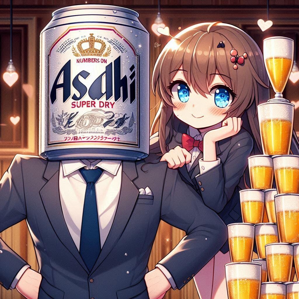 No.1ホストのビール缶とお客の小さな女の子