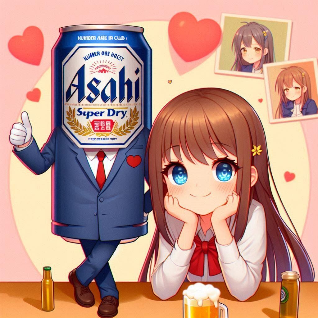No.1ホストのビール缶とお客の小さな女の子