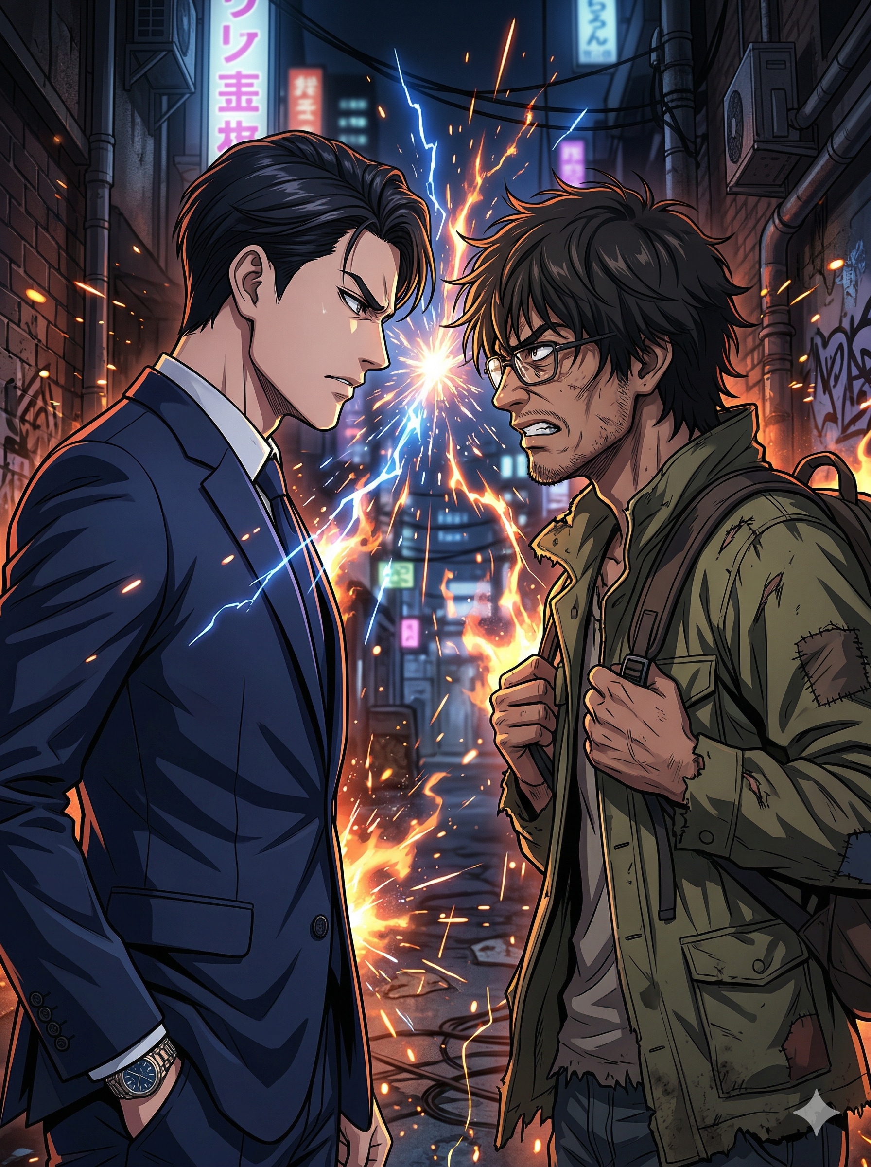 富豪vs貧乏 | の人気AIイラスト・グラビア