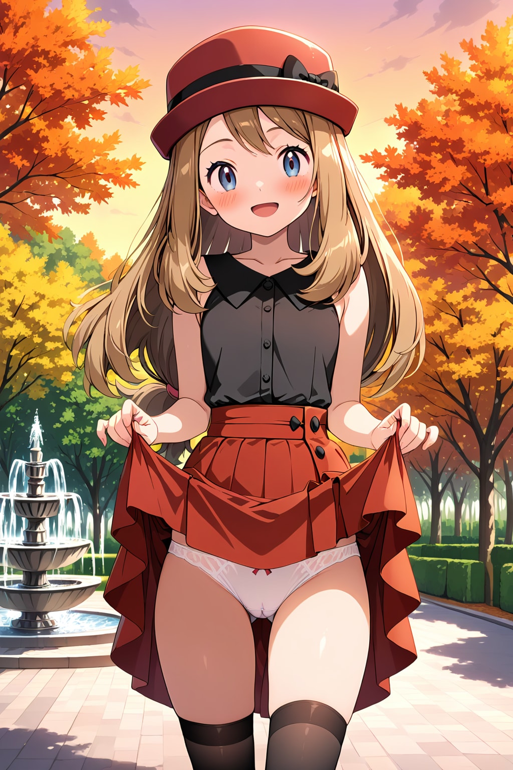 セレナのパン見せ
