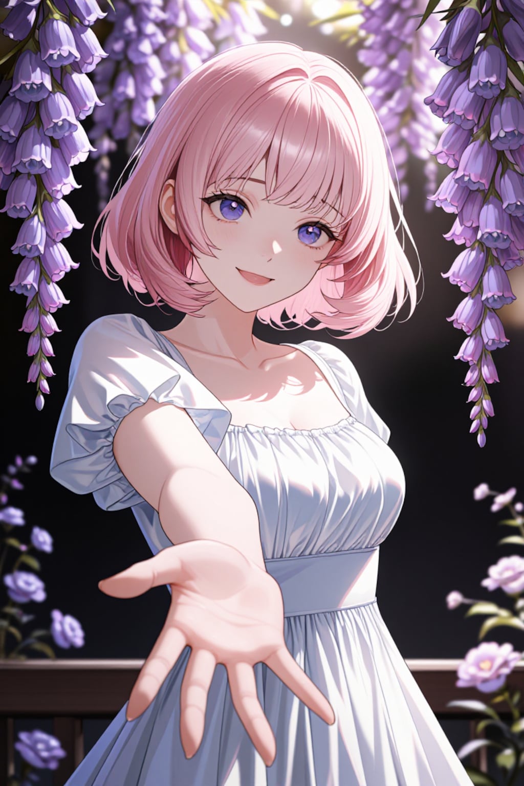 藤棚と少女