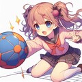 [Dalleさんで]〇ートボールを作る女の子[ゲートボール] 2枚目