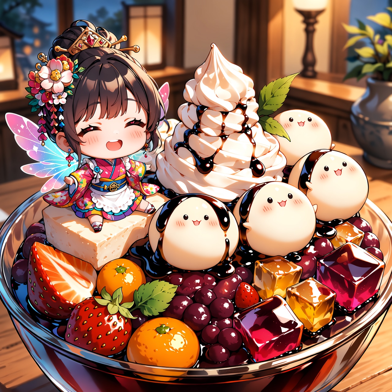 あんみつ姫と白玉団子ちゃん