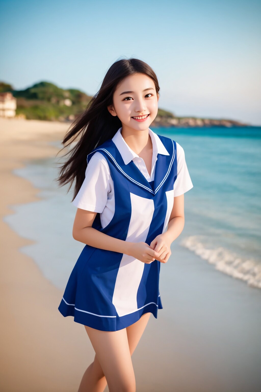 海辺の君８７ | の人気AIイラスト・グラビア