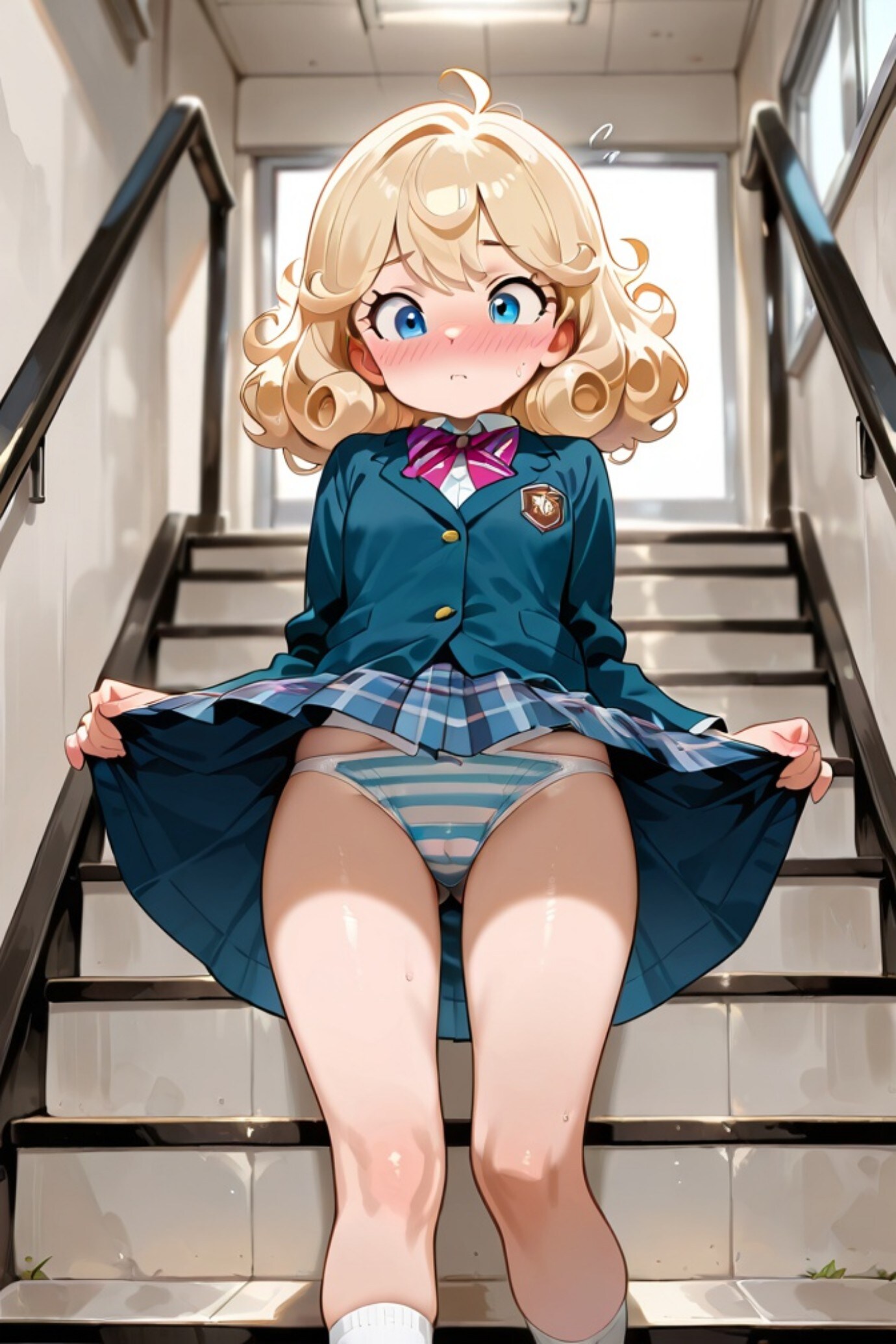 金髪ちゃんのパン見せ