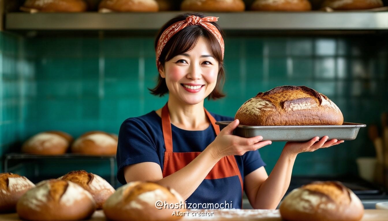 ベーカリーの朝、重厚な味わい - A rich taste of a bakery morning | の人気AIイラスト・グラビア