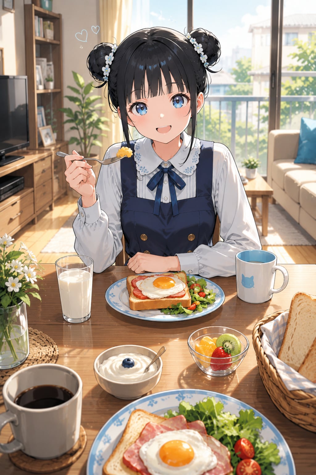 おだんごちゃん🍡✨と朝ごはん🍚✨　7/5