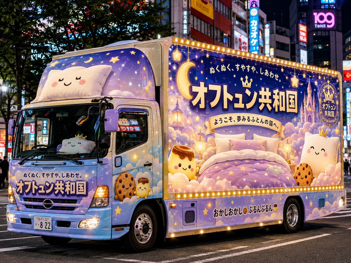 オフトュン共和国宣伝のアドトラック