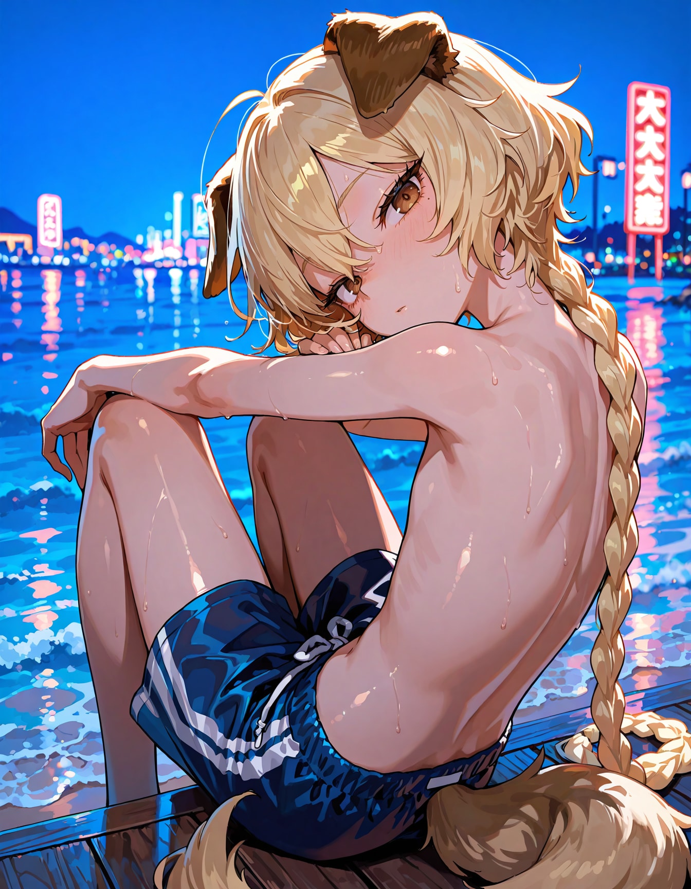 夜の海