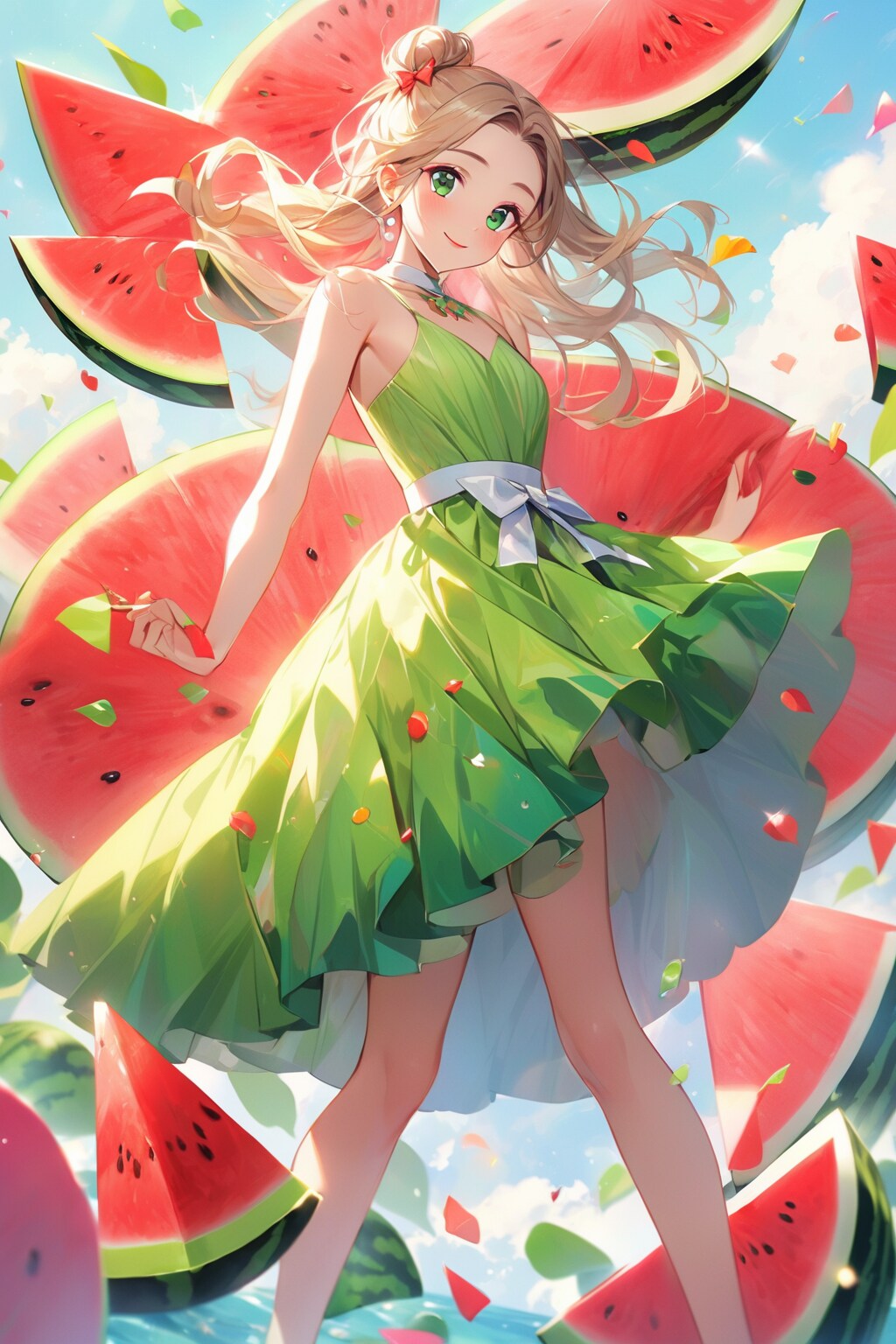 スイカ🍉のパーティドレス