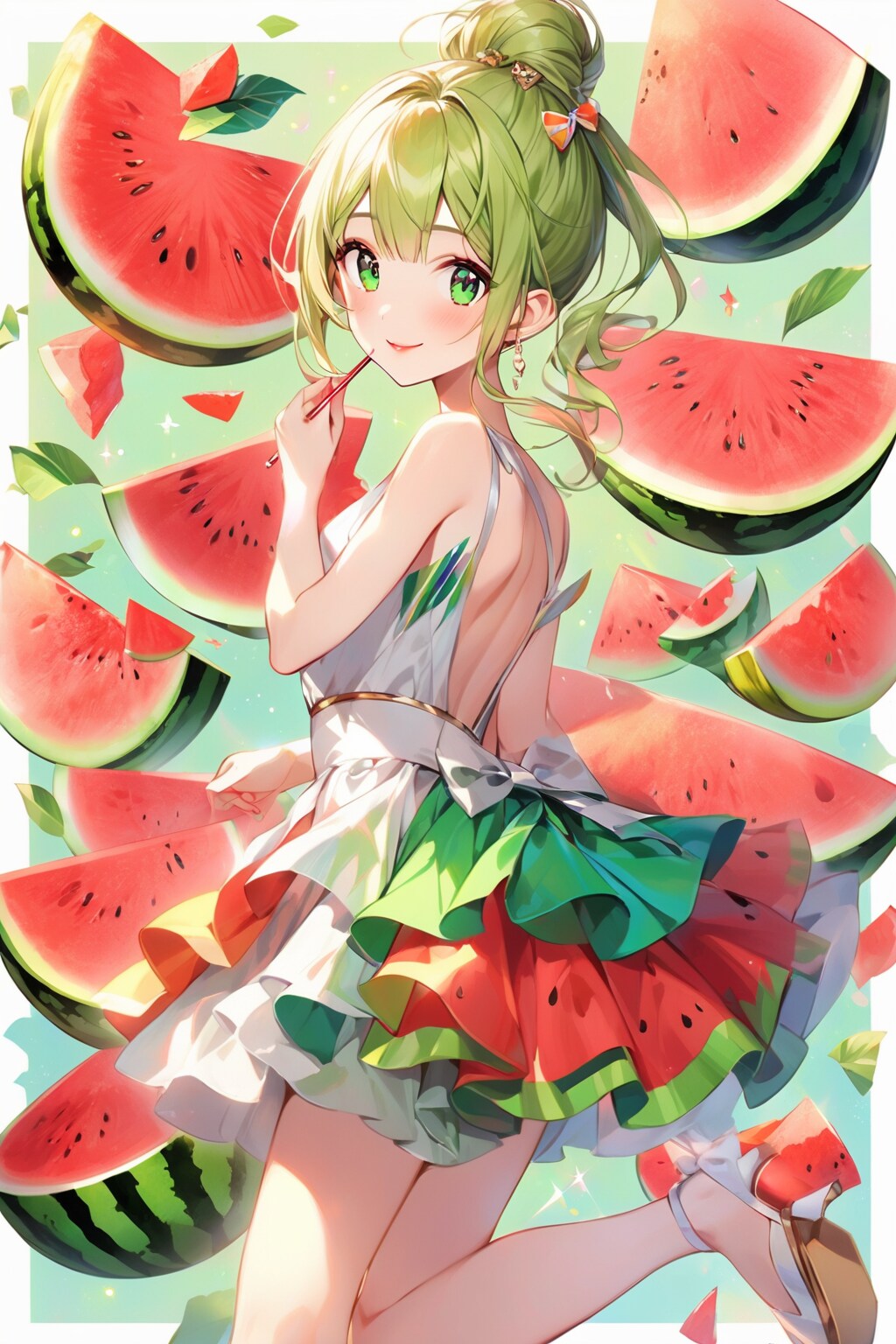 スイカ🍉のパーティドレス