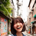 ただひたすらに笑うJK 4枚目