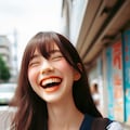 ただひたすらに笑うJK 2枚目