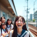 ただひたすらに笑うJK 7枚目