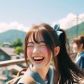 ただひたすらに笑うJK 5枚目