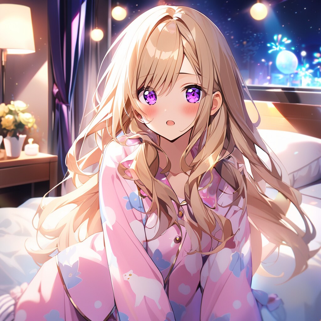 金髪アイドルとお泊りデート | の人気AIイラスト・グラビア