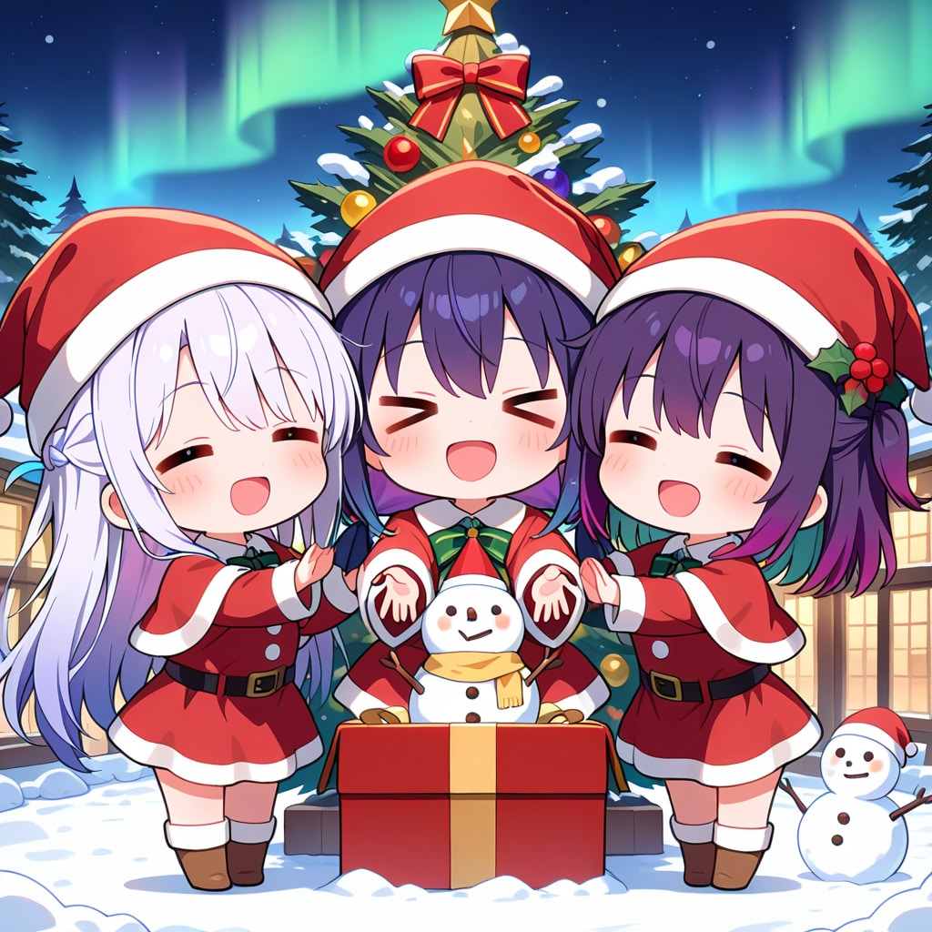 仲良しちゃんのサンタクロース | の人気AIイラスト・グラビア