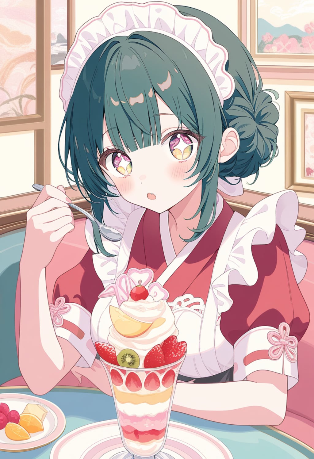 Days AI【パフェを食べる美少女】