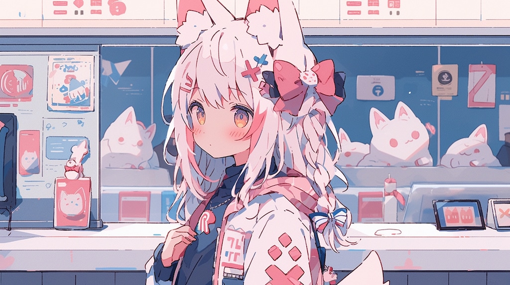 狐耳少女の猫カフェ物語