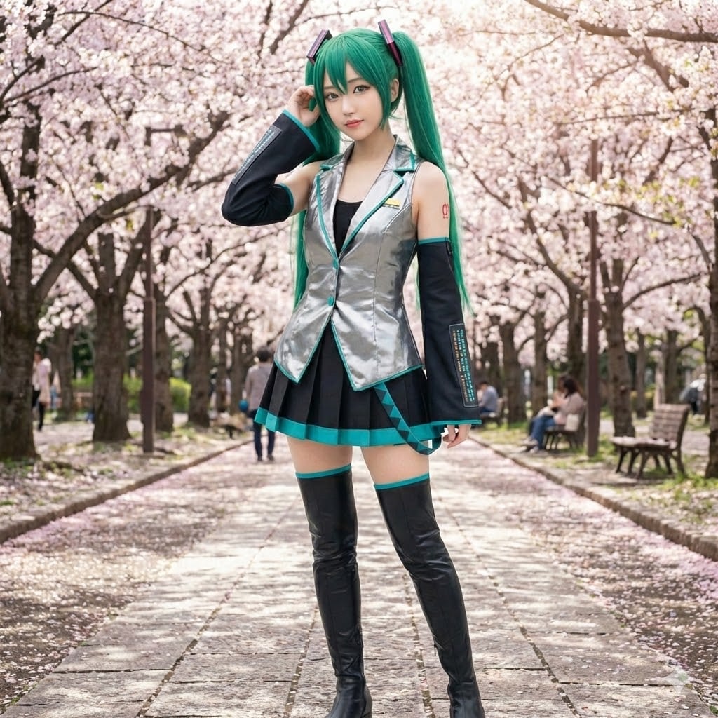 初音ミクのコスプレ | の人気AIイラスト・グラビア