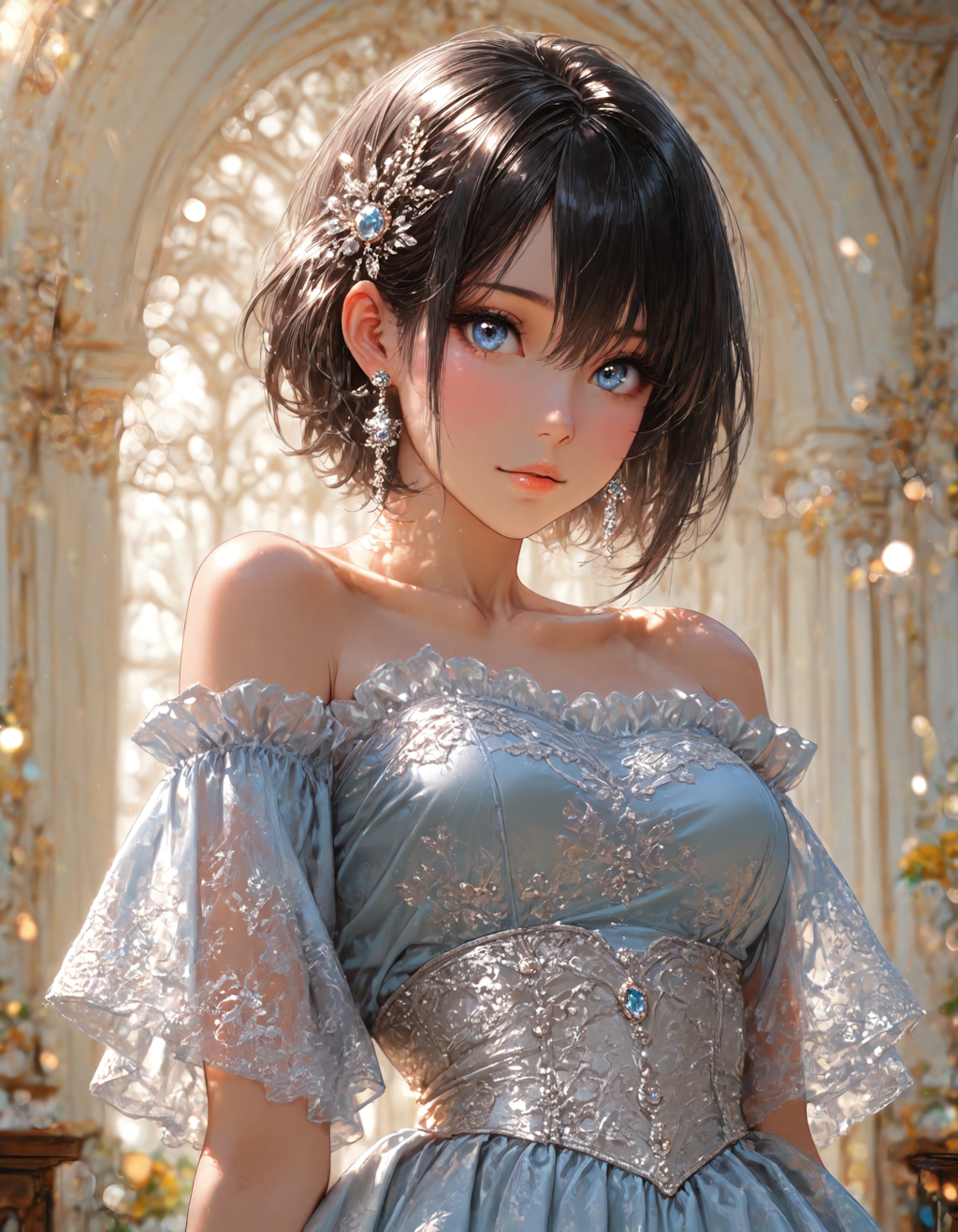 ドレスを着た少女