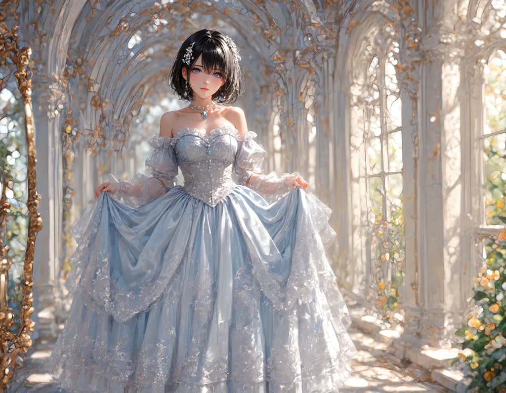 ドレスを着た少女