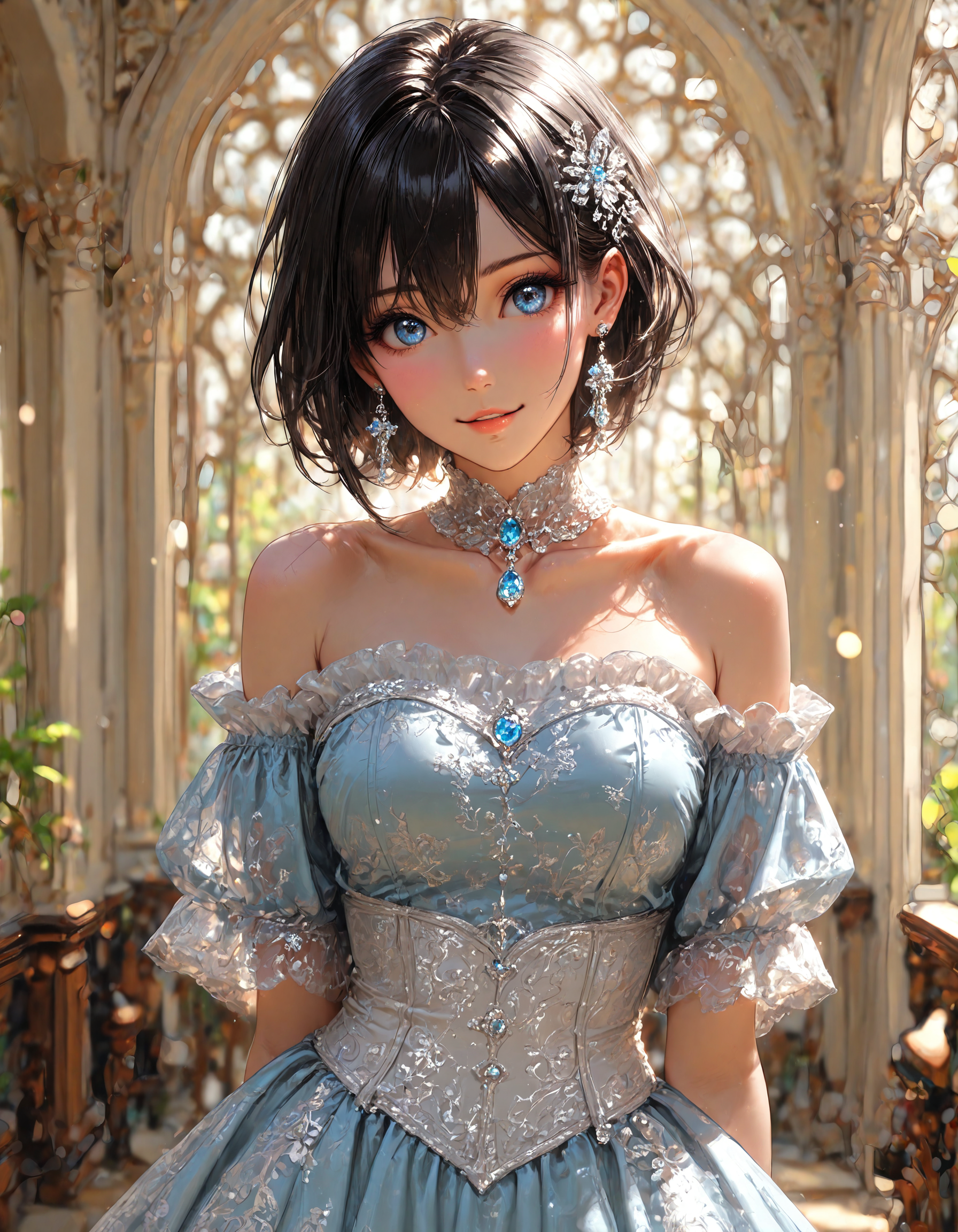 ドレスを着た少女