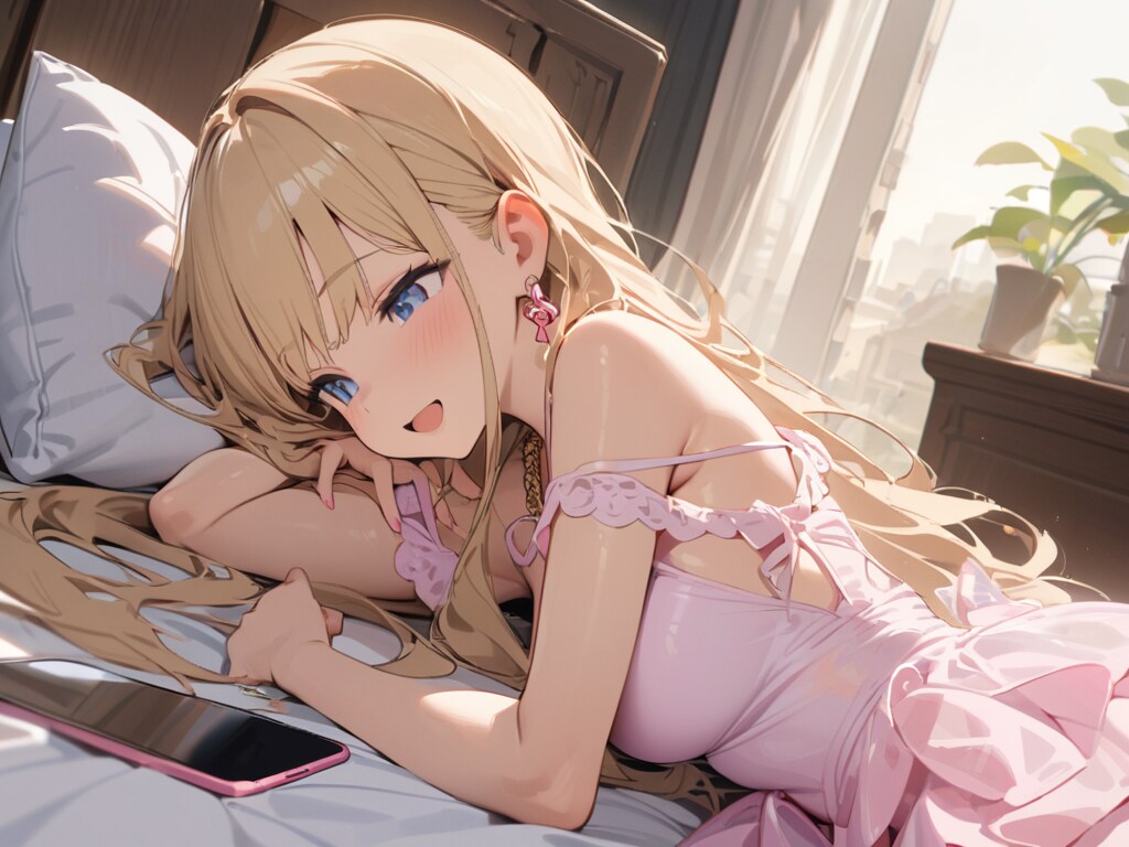 暑い時はベッドでソシャゲポチポチよねぇ