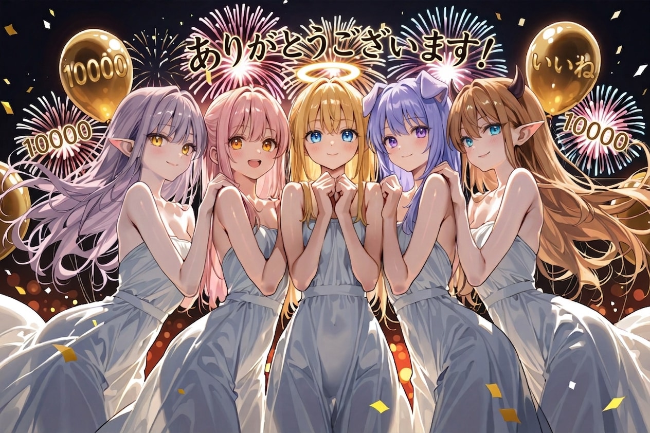 １００００いいねありがとう！ | の人気AIイラスト・グラビア