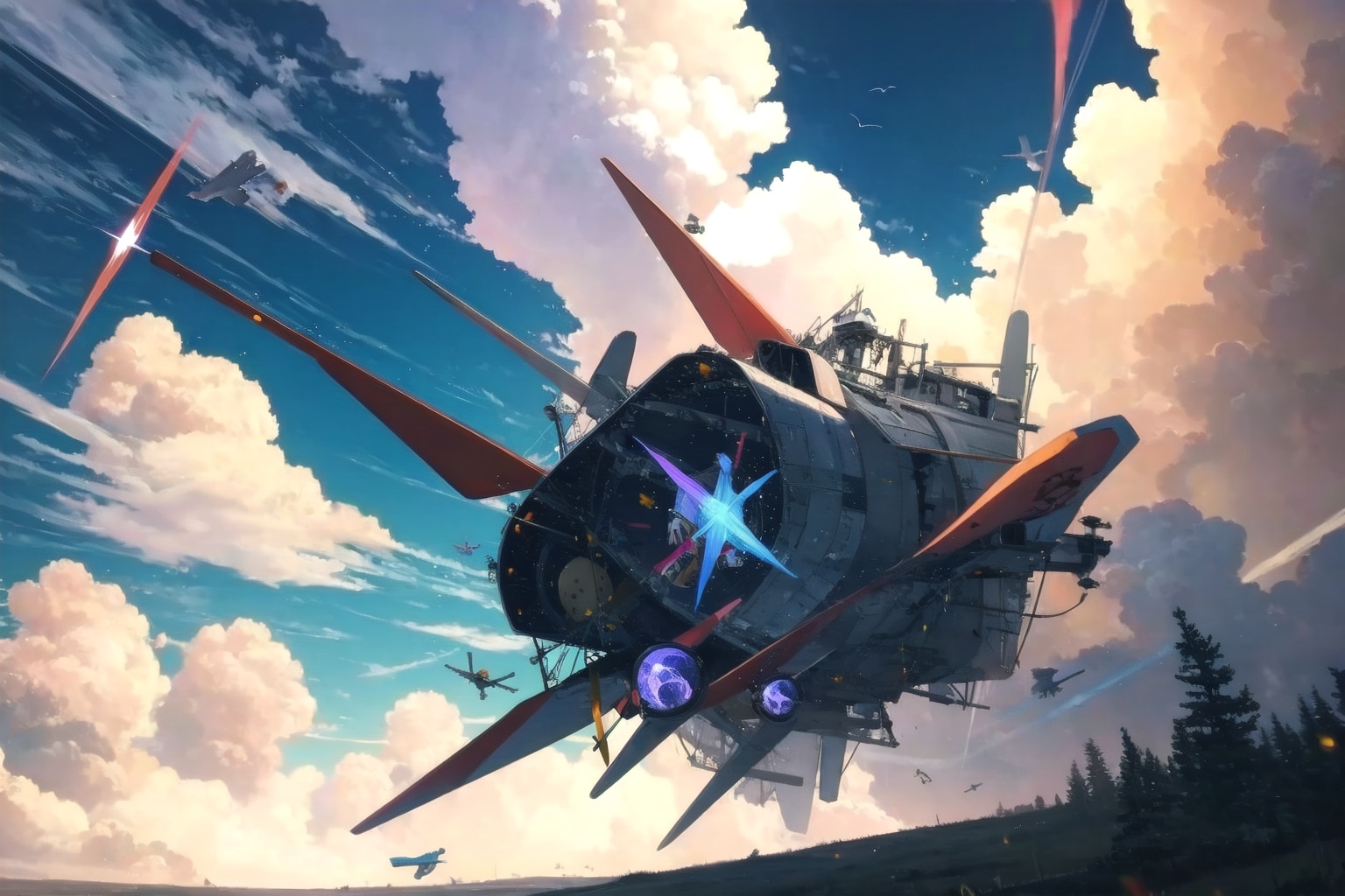 空が落ちる